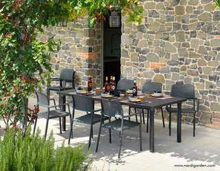 Set - tavolo Libeccio 160 e 6 poltroncine Bora