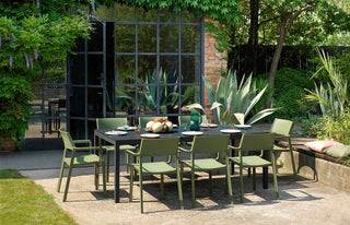 Set - tavolo Rio ALU 210 e 6 poltrocine Trill Armchair