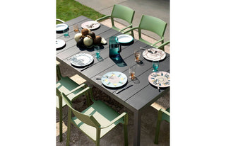 Set - tavolo Rio ALU 210 e 6 poltrocine Trill Armchair